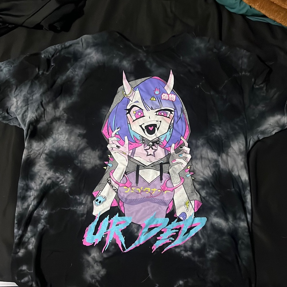 Oversized Goth Girl Tshirt